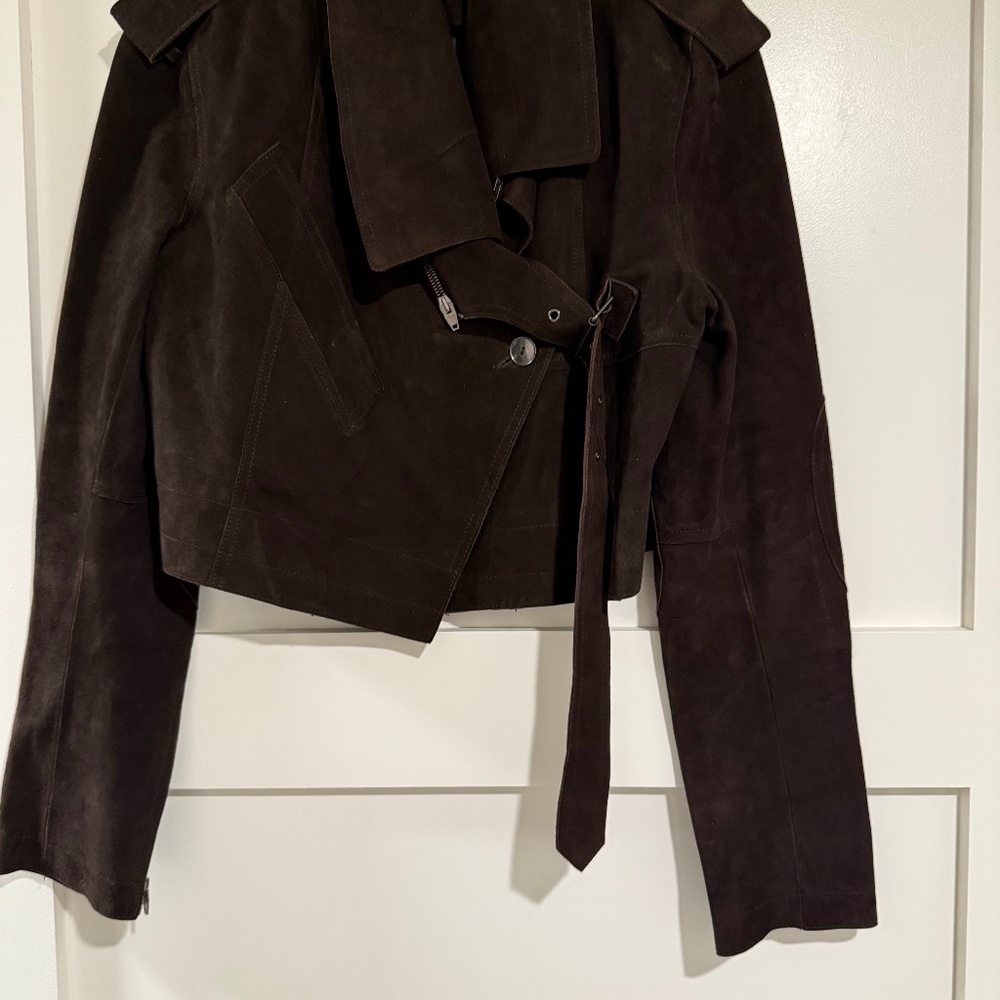 Chocolate Brown Suede Jacket